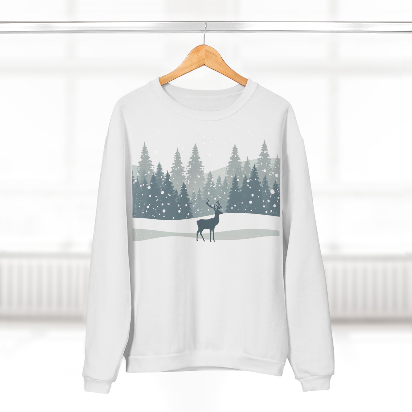Winterwald Hirsch Sweatshirt – Weihnachts-Shirt