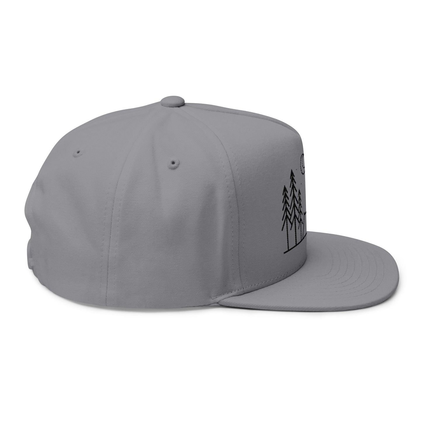 Camping Flat Bill Cap - Natur Outdoor Snapback