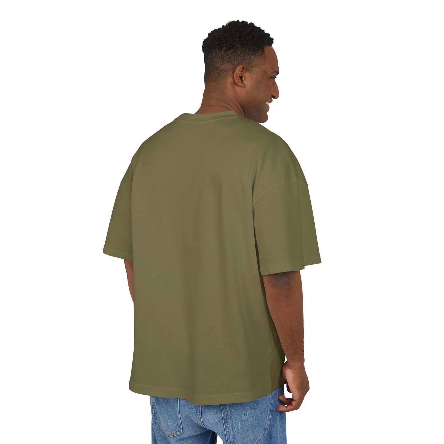 Retro Smiley Sonnen T-Shirt | Oversize Olive Graphic Tee
