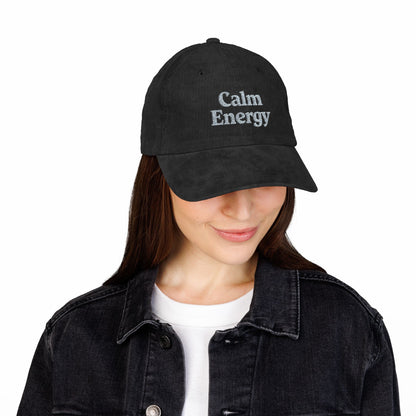 Calm Energy Mindful Cap – Weiche Cordstickerei
