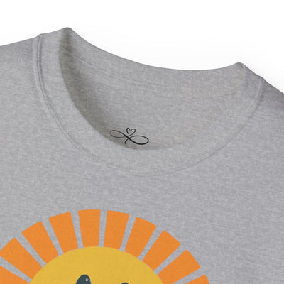 Stay Groovy Unisex Cotton Tee, Retro Graphic Shirt, Smile T-Shirt, Gift for Friends, Feel Good Apparel, Summer Vibes Top