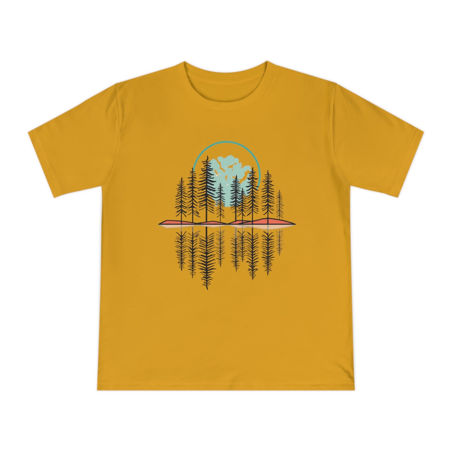 T-Shirt „Forest Reflection“ – Naturmotiv mit Spiegelung – in 3 Farben – ColorfulRobe