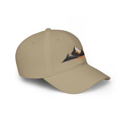 Mountain Sunset Low Profile Baseball Cap | Outdoor Gear, Hiking Hat, Adventure Headwear, Travel Accessory, Gift for Nature Lovers