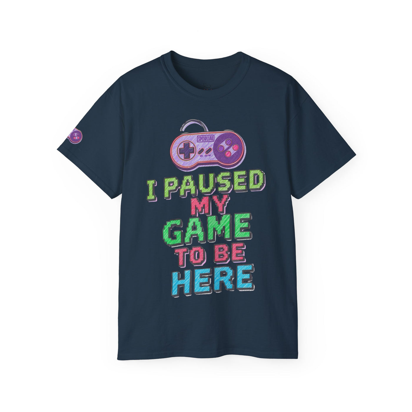 Funny Gamer T-Shirt, I Paused My Game To Be Here, Gift for Gamers, Gaming Apparel, Unisex Tee, Video Game Shirt, Casual Wear
