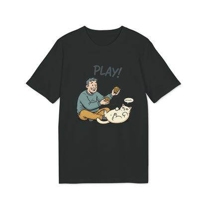 Play!Katzen TShirt  Lustige Katze & Besitzer Illustration Geschenk für Katzenliebhaber