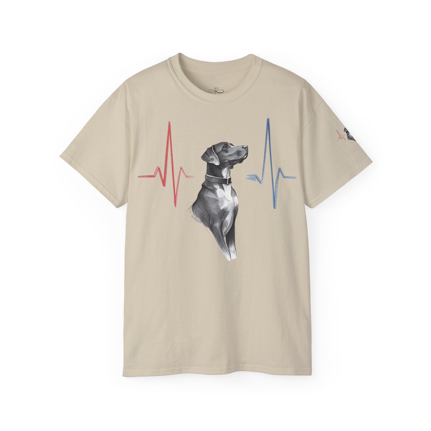 Heartbeat of a Dog Unisex Tee, Dog Lover Gift, Pet Memorial Shirt, Animal Rescue Fundraiser, Dog Themed Tee