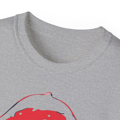 Winter Pilzgeister  Minimalistisches Geister-Pilz-Shirt für Halloween & Weihnachten