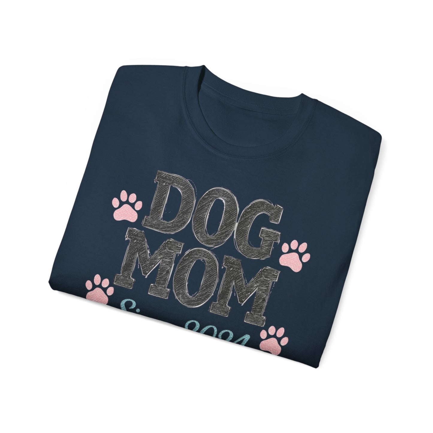 Dog Mom Tee, Cute Dog Lover T-Shirt, Pet Owner Gift, Gift for Dog Lovers, Dog Mom Since 2024 Shirt, Animal Lover Apparel