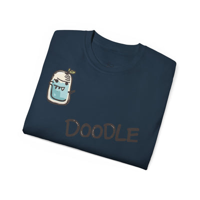 Playful Doodle Graphic Tee for Creative Souls, Fun Gift for Kids, Casual Wear, Art Lovers, Unique Tee