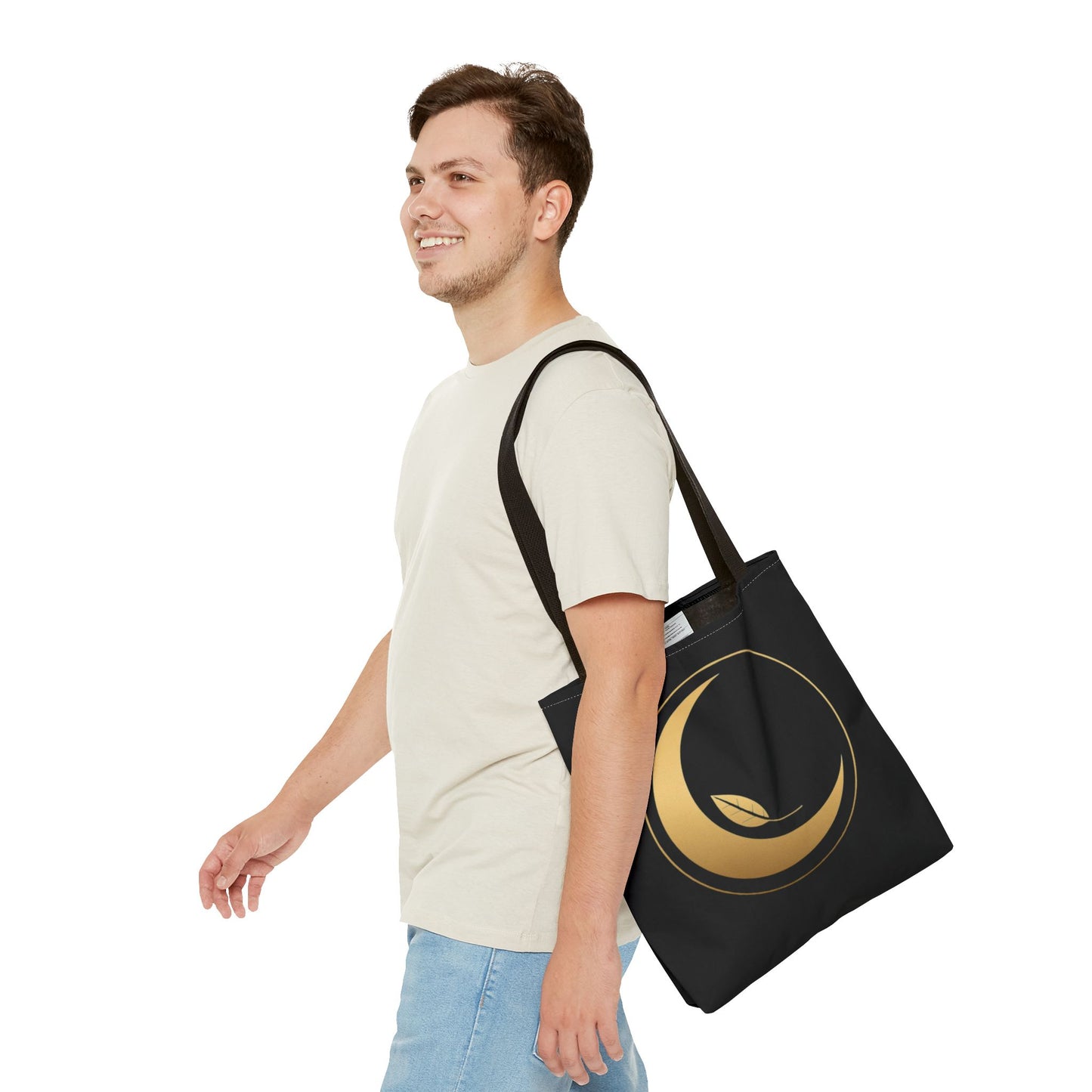 Golden Moon & Leaf Tote – Stilvolle Everyday Bag“