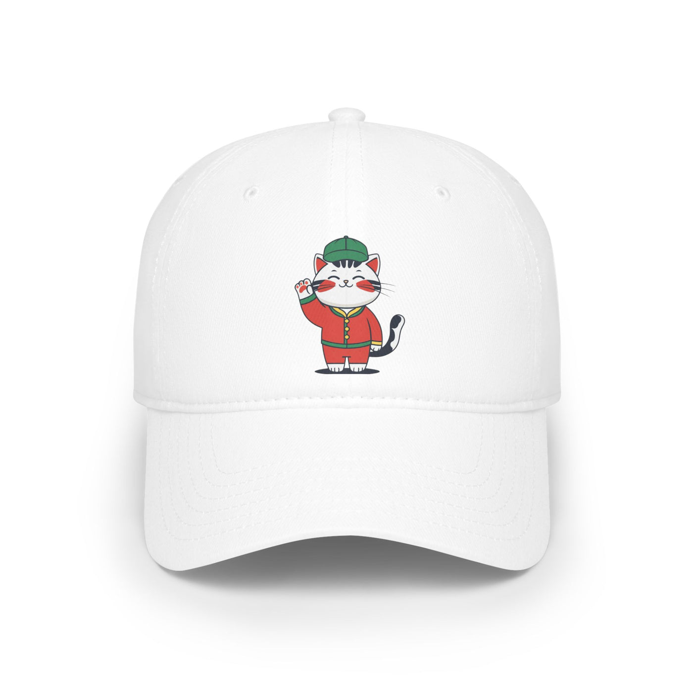 Cute Cat Design Low Profile Baseball Cap, Animal Lover Gift, Casual Fashion Accessory, Unique Birthday Present, Pet Enthusiast Hat