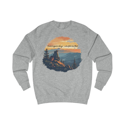Adventure Sweatshirt — "Find the Hope in the Things You Do" Mountain Sunset Crewneck