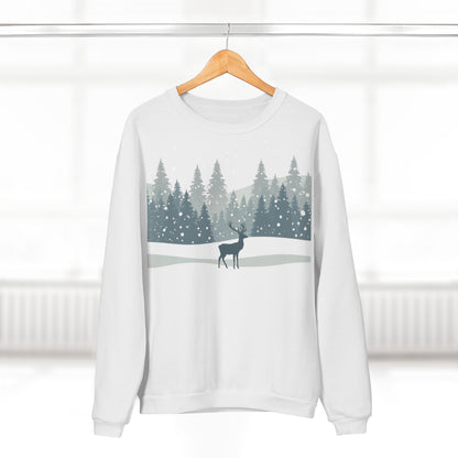 Winterwald Hirsch Sweatshirt – Weihnachts-Shirt