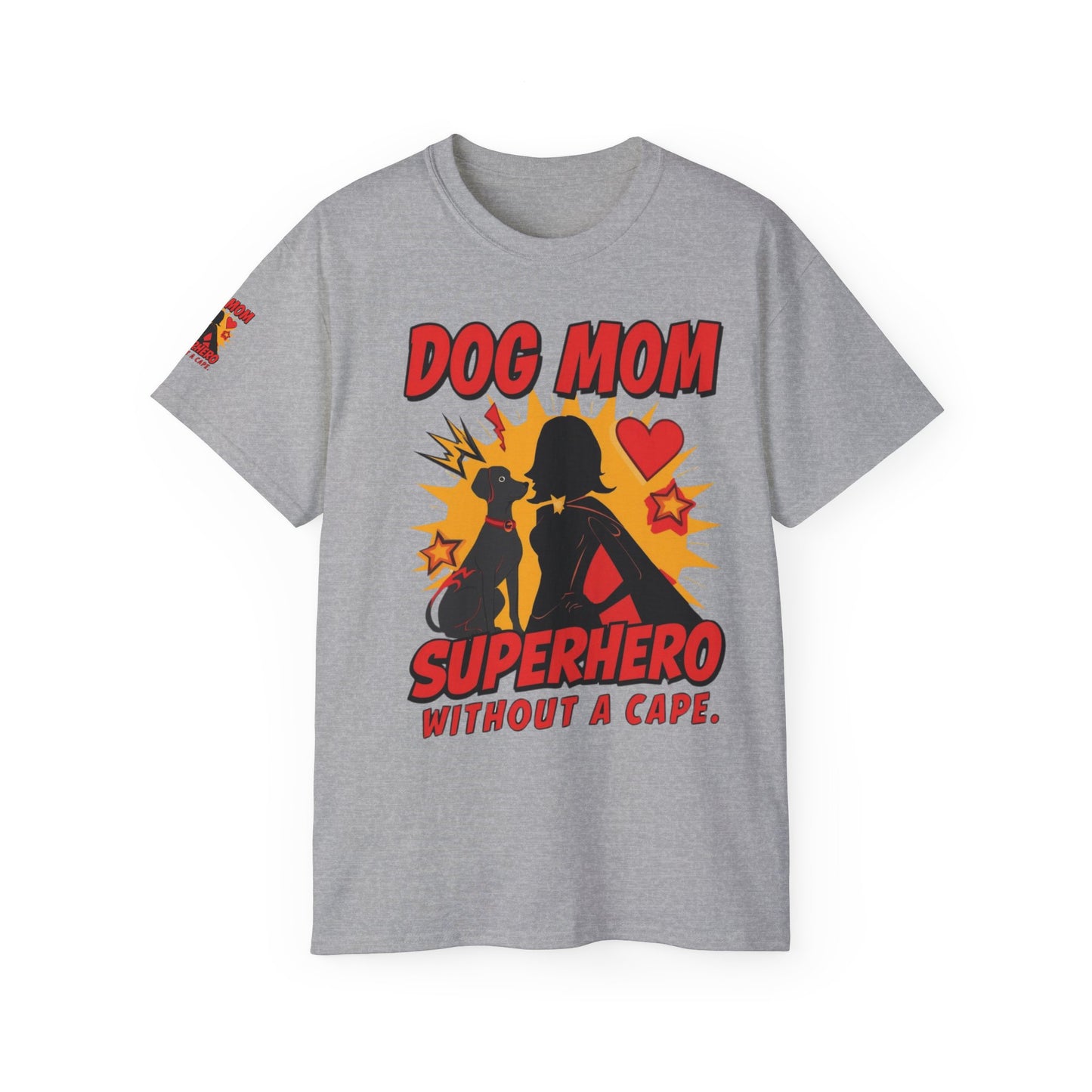 Dog Mom Superhero Unisex Tee, Funny Dog Lover Gift, Pet Parent Shirt, Cute Dog Mom Outfit, Animal Lover Apparel