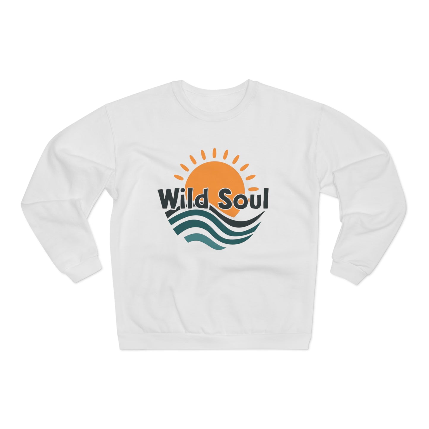 Wild Soul Unisex Crew Neck Sweatshirt, Cozy Relaxation Apparel, Perfect for Beach Lovers, Gift for Friends, Inspirational Gift