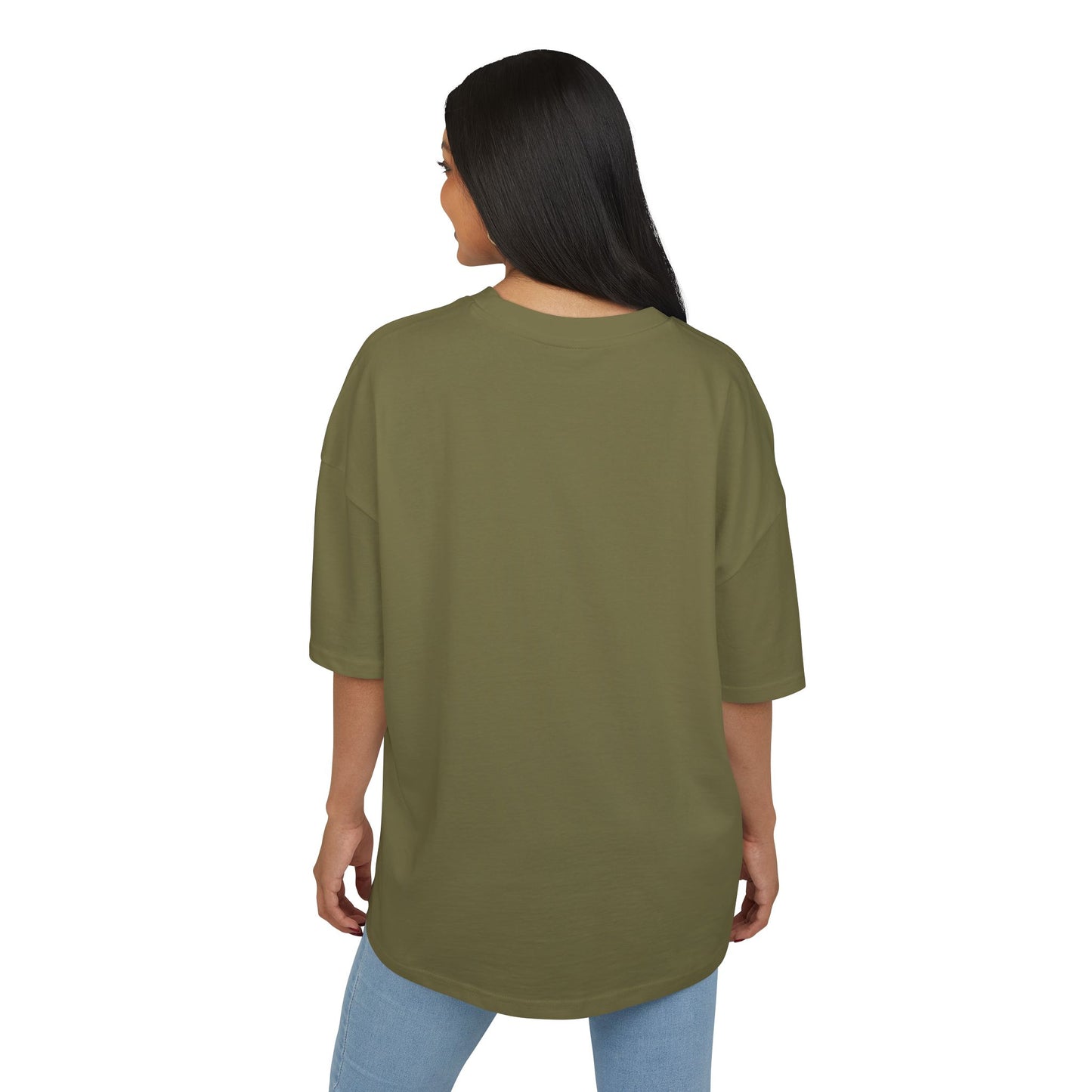 Retro Smiley Sonnen T-Shirt | Oversize Olive Graphic Tee
