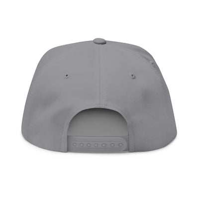 Nature-Inspired Flat Bill Cap, Outdoor Adventure Hat, Embroidered Camping Cap, Gift for Hikers, Unisex Cap for Nature Lovers