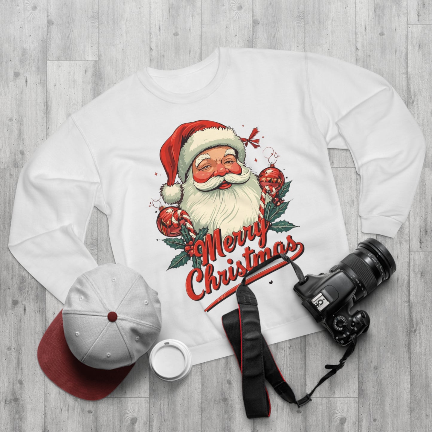 Santa Vintage 'Merry Christmas' Crewneck Sweatshirt