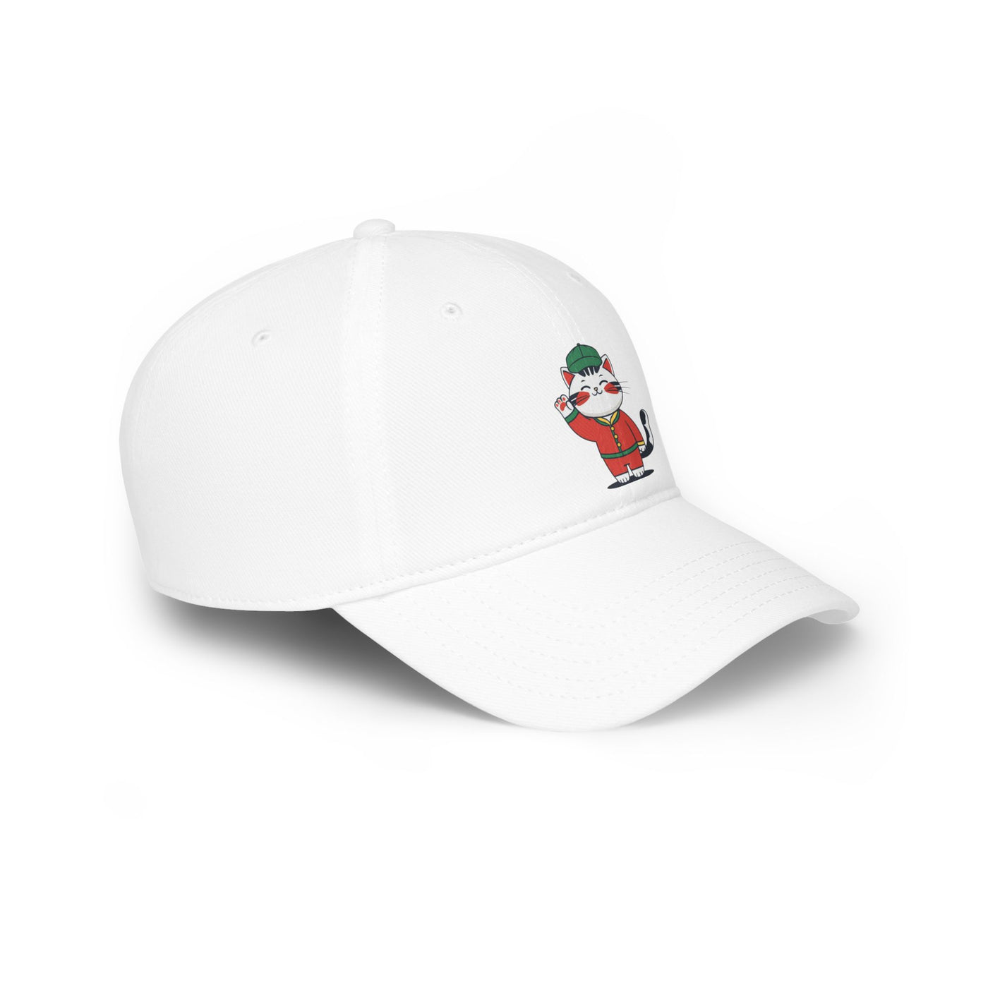 Cute Cat Design Low Profile Baseball Cap, Animal Lover Gift, Casual Fashion Accessory, Unique Birthday Present, Pet Enthusiast Hat