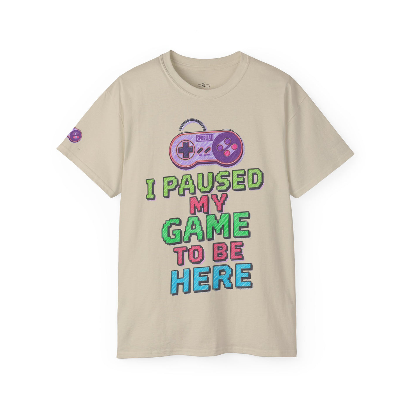 Funny Gamer T-Shirt, I Paused My Game To Be Here, Gift for Gamers, Gaming Apparel, Unisex Tee, Video Game Shirt, Casual Wear