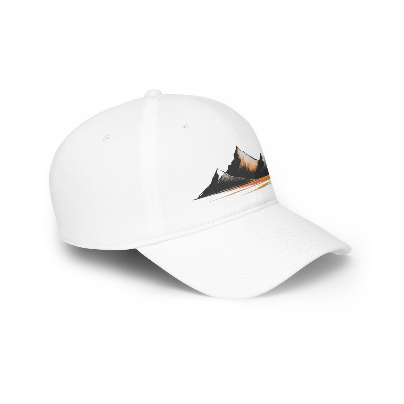 Mountain Sunset Low Profile Baseball Cap | Outdoor Gear, Hiking Hat, Adventure Headwear, Travel Accessory, Gift for Nature Lovers
