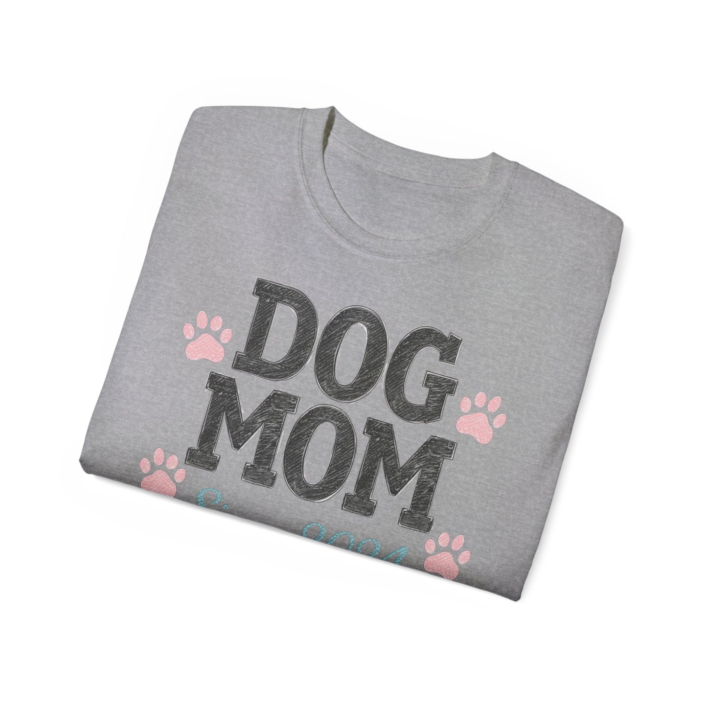 Dog Mom Tee, Cute Dog Lover T-Shirt, Pet Owner Gift, Gift for Dog Lovers, Dog Mom Since 2024 Shirt, Animal Lover Apparel