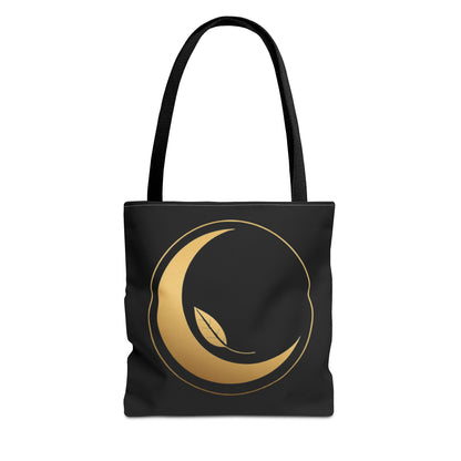 Golden Moon & Leaf Tote – Stilvolle Everyday Bag“