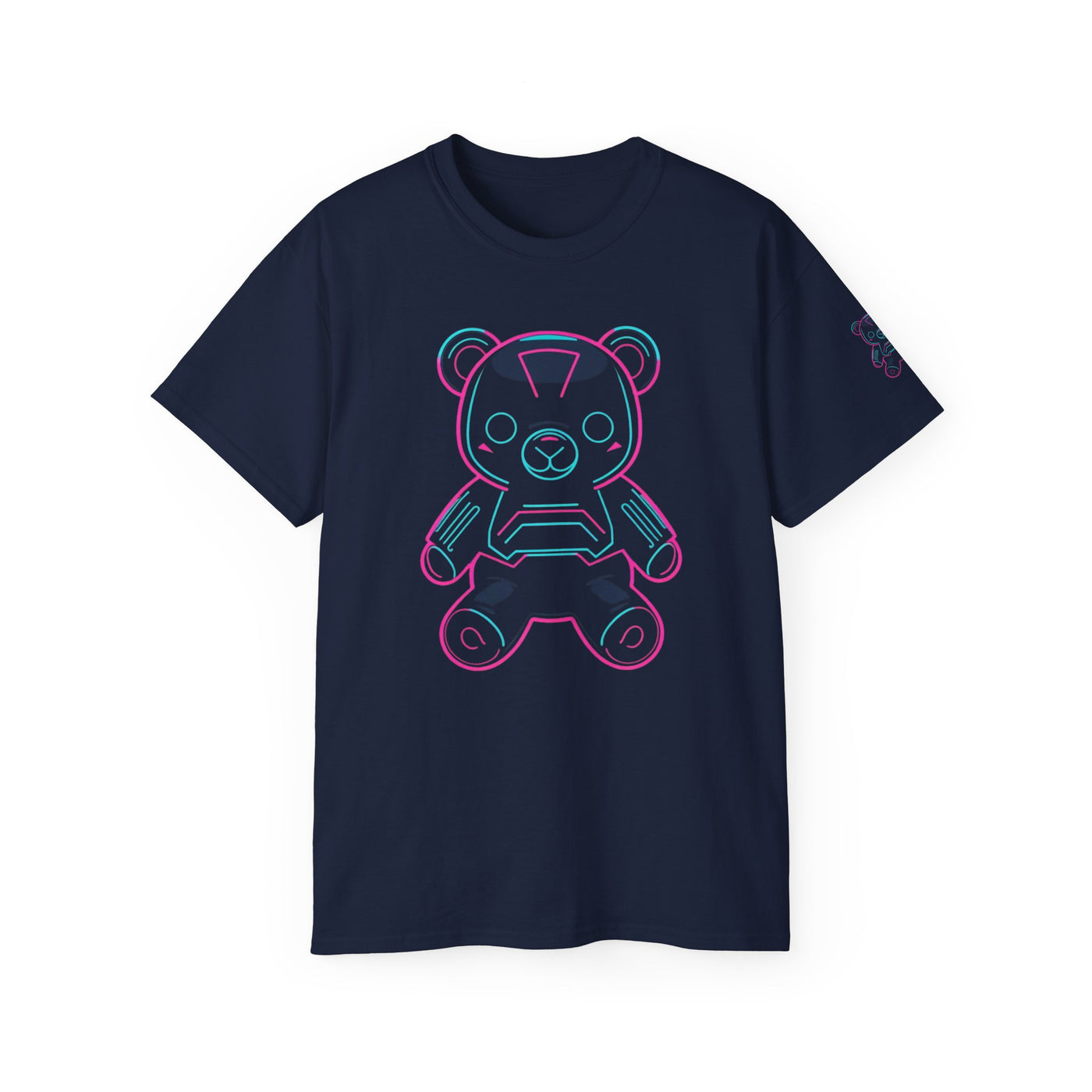 Neon Bear Graphic Tee | Retro Unisex T-Shirt, Cute Animal Apparel, Geeky Gift, Festival Wear, Casual Street Style