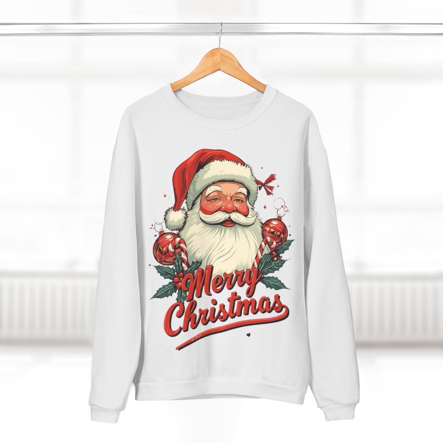 Santa Vintage 'Merry Christmas' Crewneck Sweatshirt