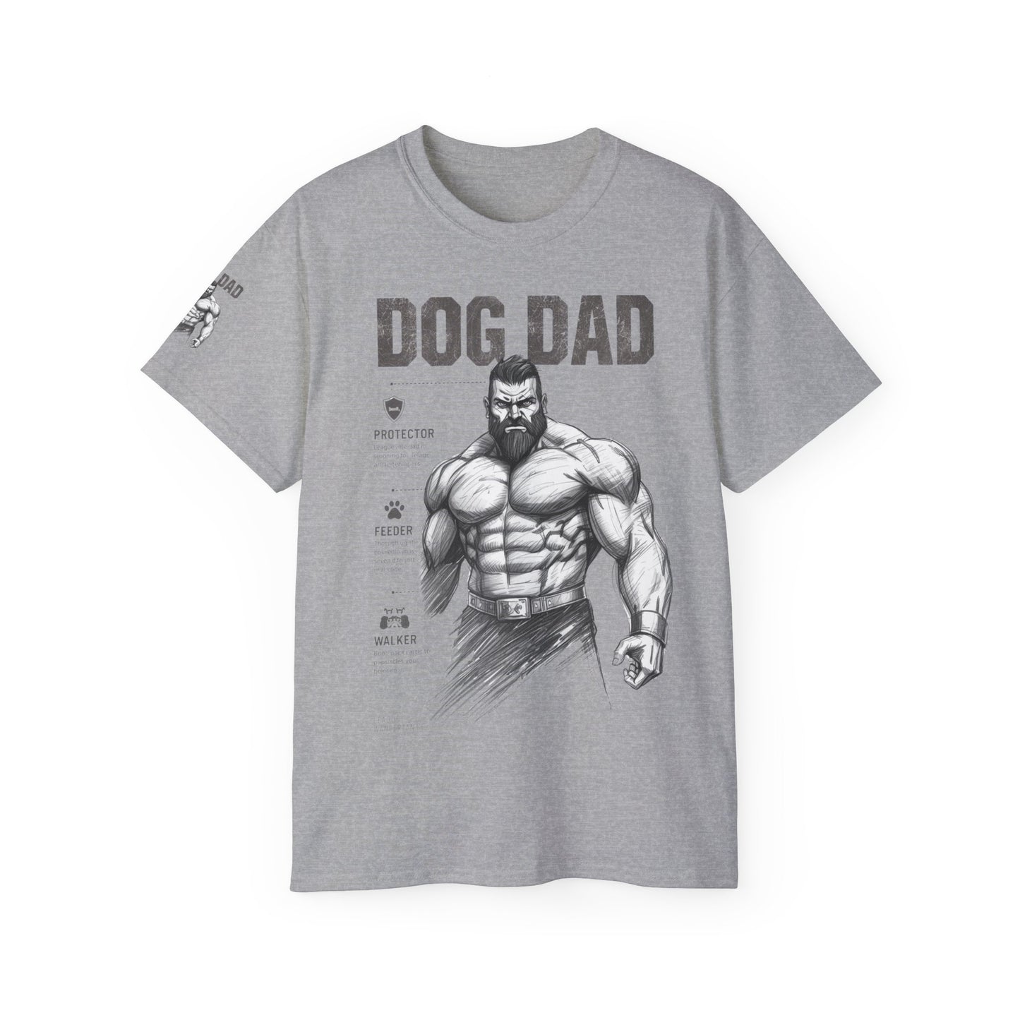 Dog Dad Ultra Cotton Tee | Father's Day Gift, Pet Lover Tee, Gift for Dog Owners, Casual Wear, Dog-Themed Apparel