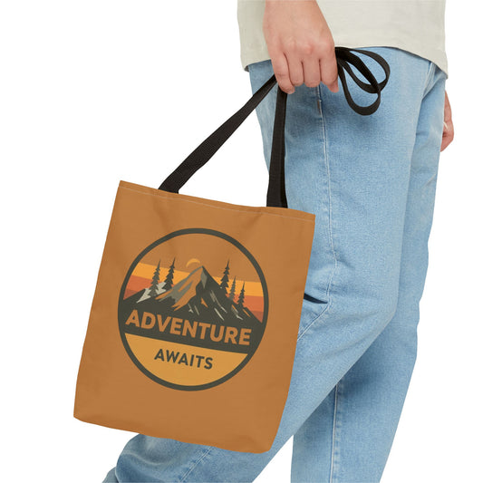 Adventure Awaits Tote Bag | Eco-Friendly Carryall | Hiking Essential | Gift for Outdoor Lovers | Travel Companion | Trendy Shopper