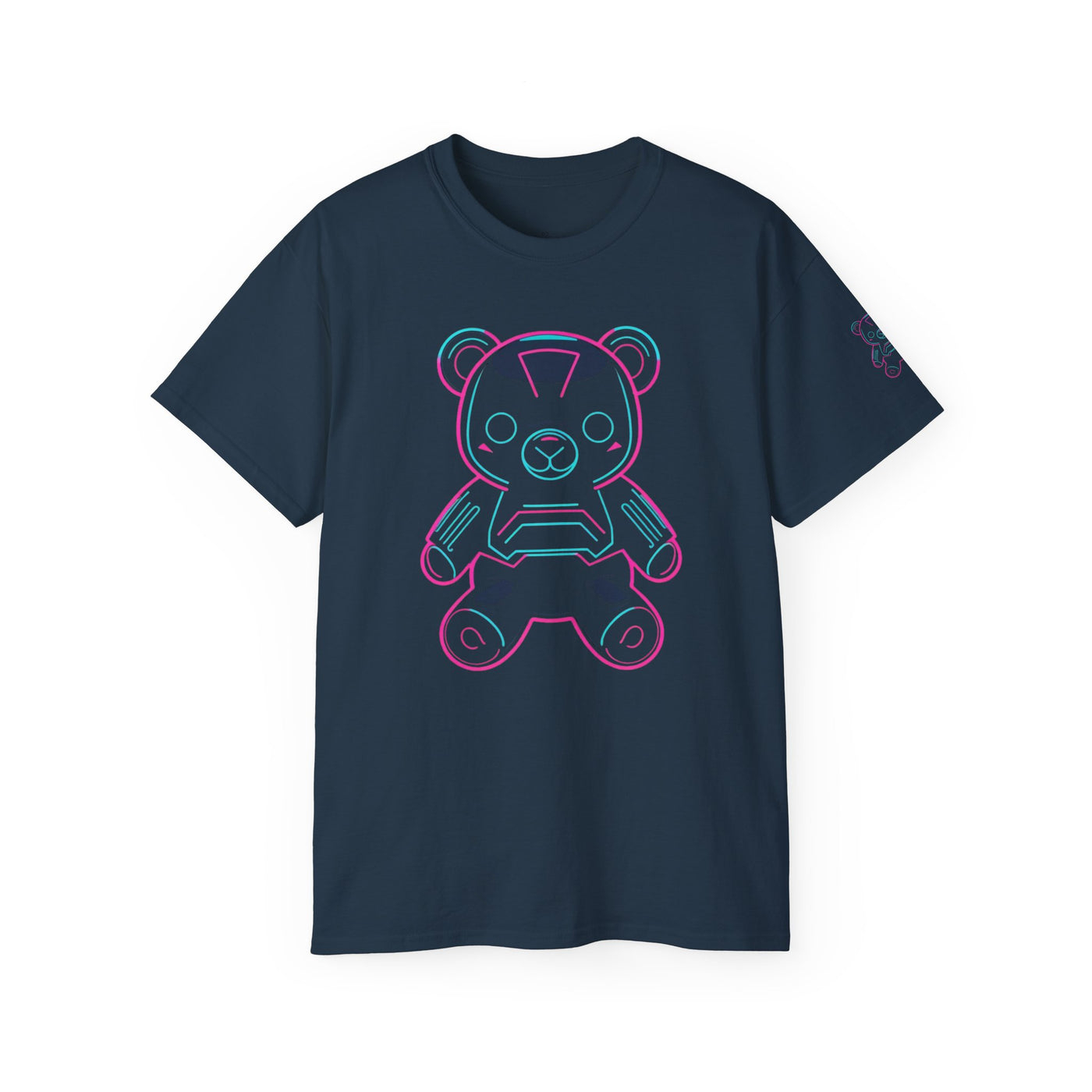 Neon Bear Graphic Tee | Retro Unisex T-Shirt, Cute Animal Apparel, Geeky Gift, Festival Wear, Casual Street Style