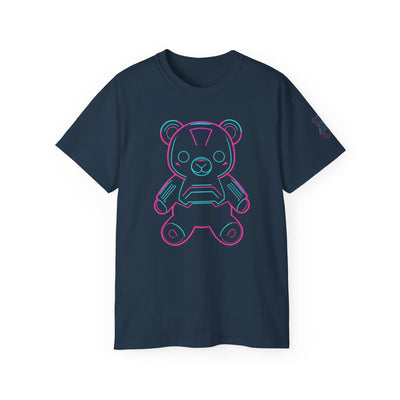 Neon Bear Graphic Tee | Retro Unisex T-Shirt, Cute Animal Apparel, Geeky Gift, Festival Wear, Casual Street Style