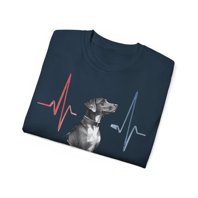 Heartbeat of a Dog Unisex Tee, Dog Lover Gift, Pet Memorial Shirt, Animal Rescue Fundraiser, Dog Themed Tee