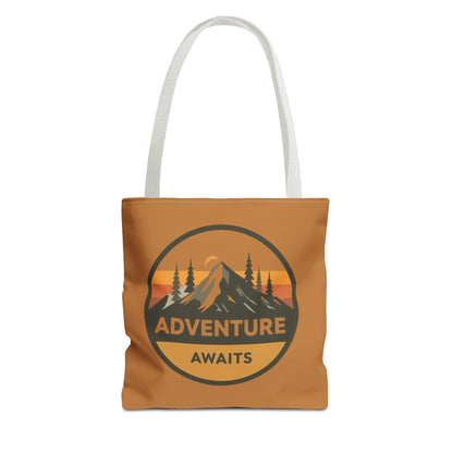 Adventure Awaits Tote Bag | Eco-Friendly Carryall | Hiking Essential | Gift for Outdoor Lovers | Travel Companion | Trendy Shopper
