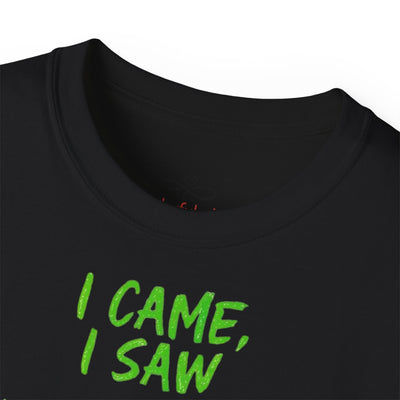 Gaming Humor Tee, I Came I Saw I Respawned Shirt, Unisex Cotton T-Shirt, Gaming Gift, Casual Wear, Geeky Tee