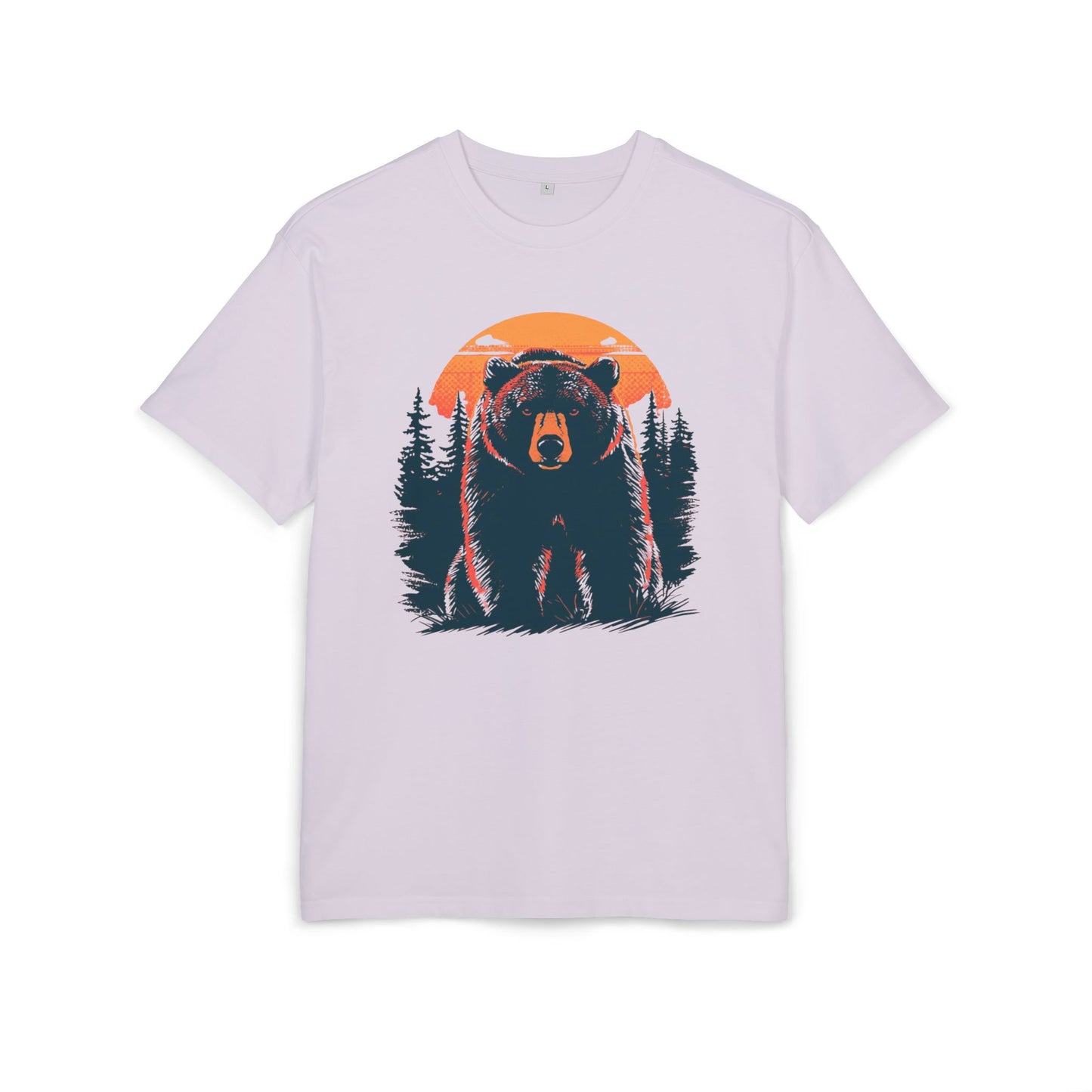 Wild Spirit Bear Oversize T-Shirt – Natur & Adventure Design mit Sonnenuntergang