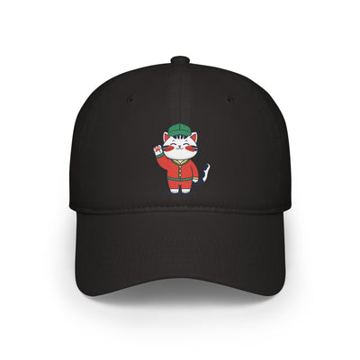 Cute Cat Design Low Profile Baseball Cap, Animal Lover Gift, Casual Fashion Accessory, Unique Birthday Present, Pet Enthusiast Hat