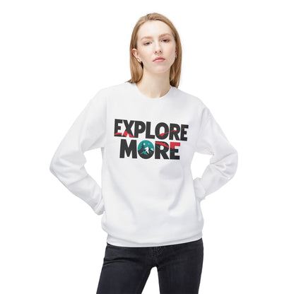 Sweatshirt „Explore More“ – Statement Design für Entdecker – auch  als T-Shirt & Cap – ColorfulRobe