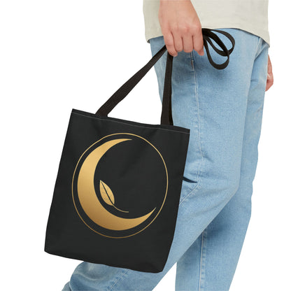Golden Moon & Leaf Tote – Stilvolle Everyday Bag“