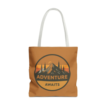 Adventure Awaits Tote Bag | Eco-Friendly Carryall | Hiking Essential | Gift for Outdoor Lovers | Travel Companion | Trendy Shopper