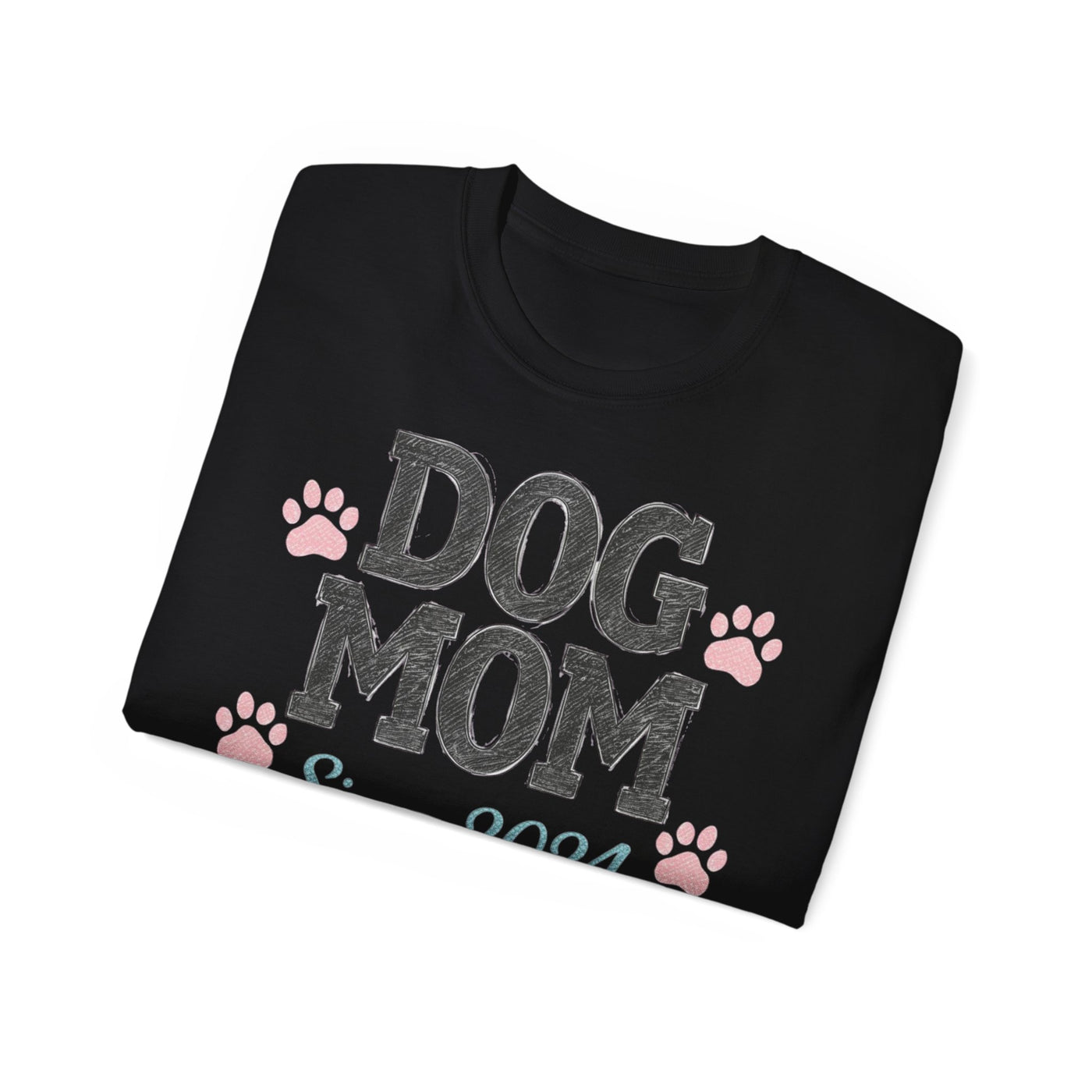 Dog Mom Tee, Cute Dog Lover T-Shirt, Pet Owner Gift, Gift for Dog Lovers, Dog Mom Since 2024 Shirt, Animal Lover Apparel
