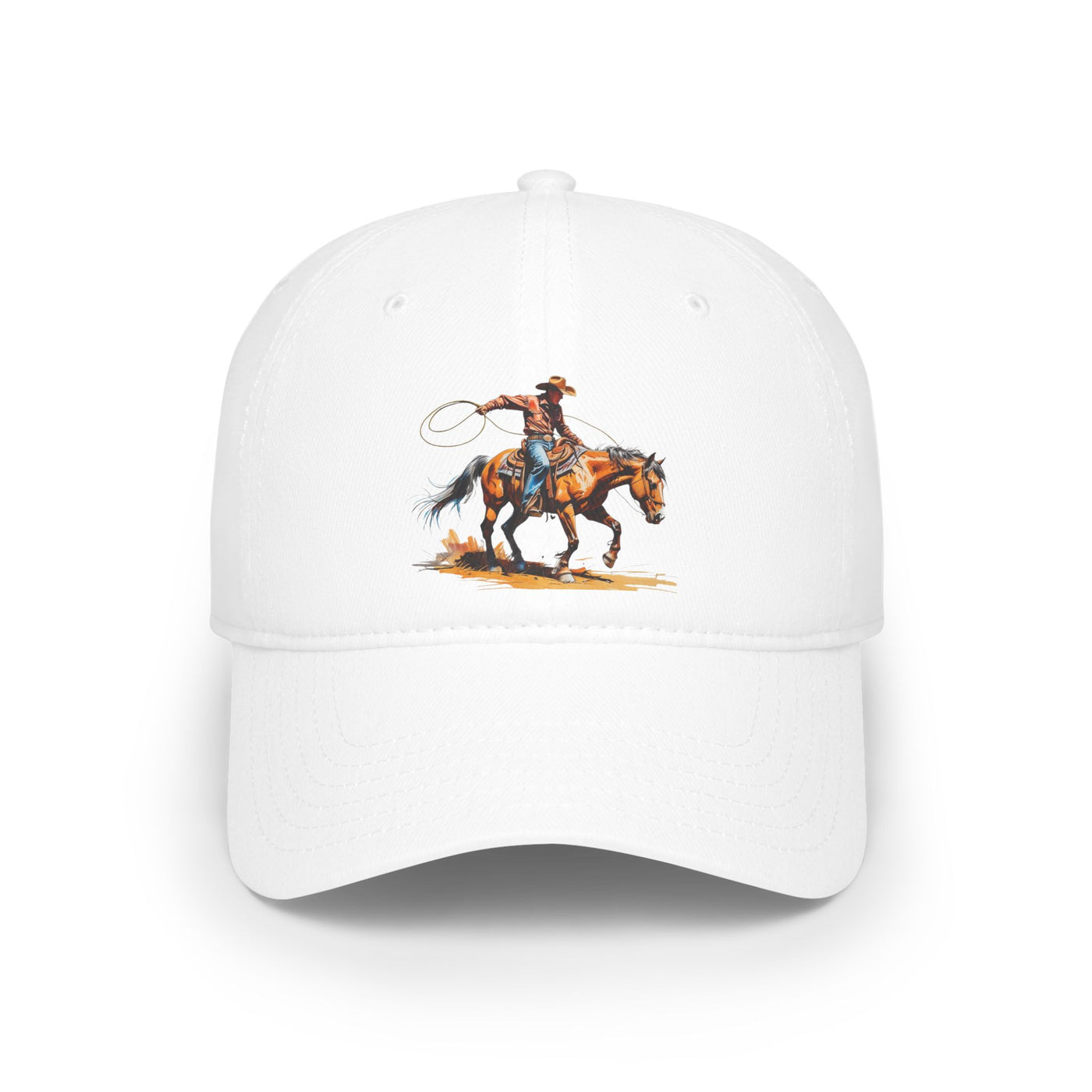 Cowboy Rodeo Low Profile Baseball Cap, Western Hat, Casual Outdoor Cap, Gift for Cowgirls, Vintage Style Cap