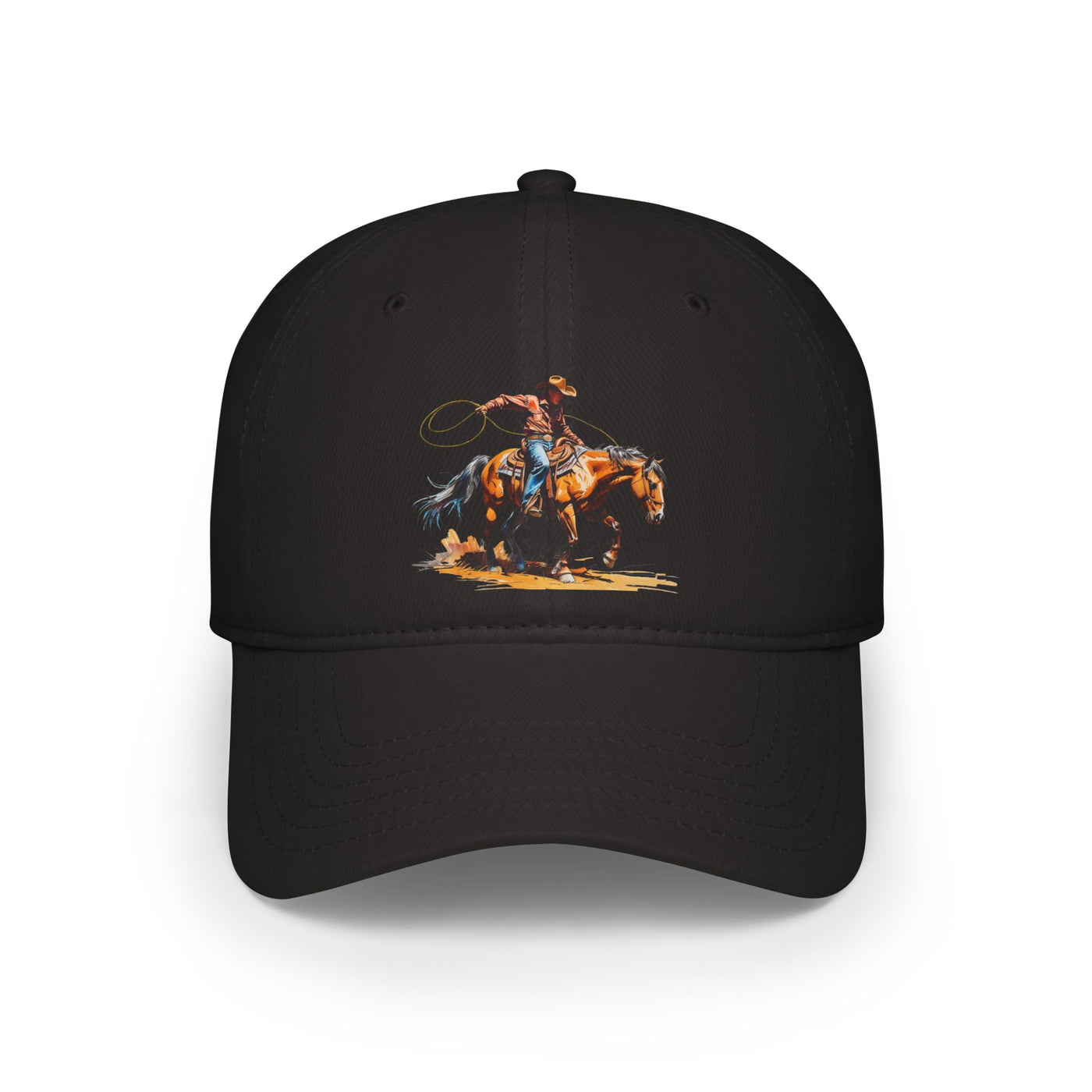 Cowboy Rodeo Low Profile Baseball Cap, Western Hat, Casual Outdoor Cap, Gift for Cowgirls, Vintage Style Cap