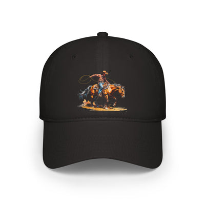 Cowboy Rodeo Low Profile Baseball Cap, Western Hat, Casual Outdoor Cap, Gift for Cowgirls, Vintage Style Cap
