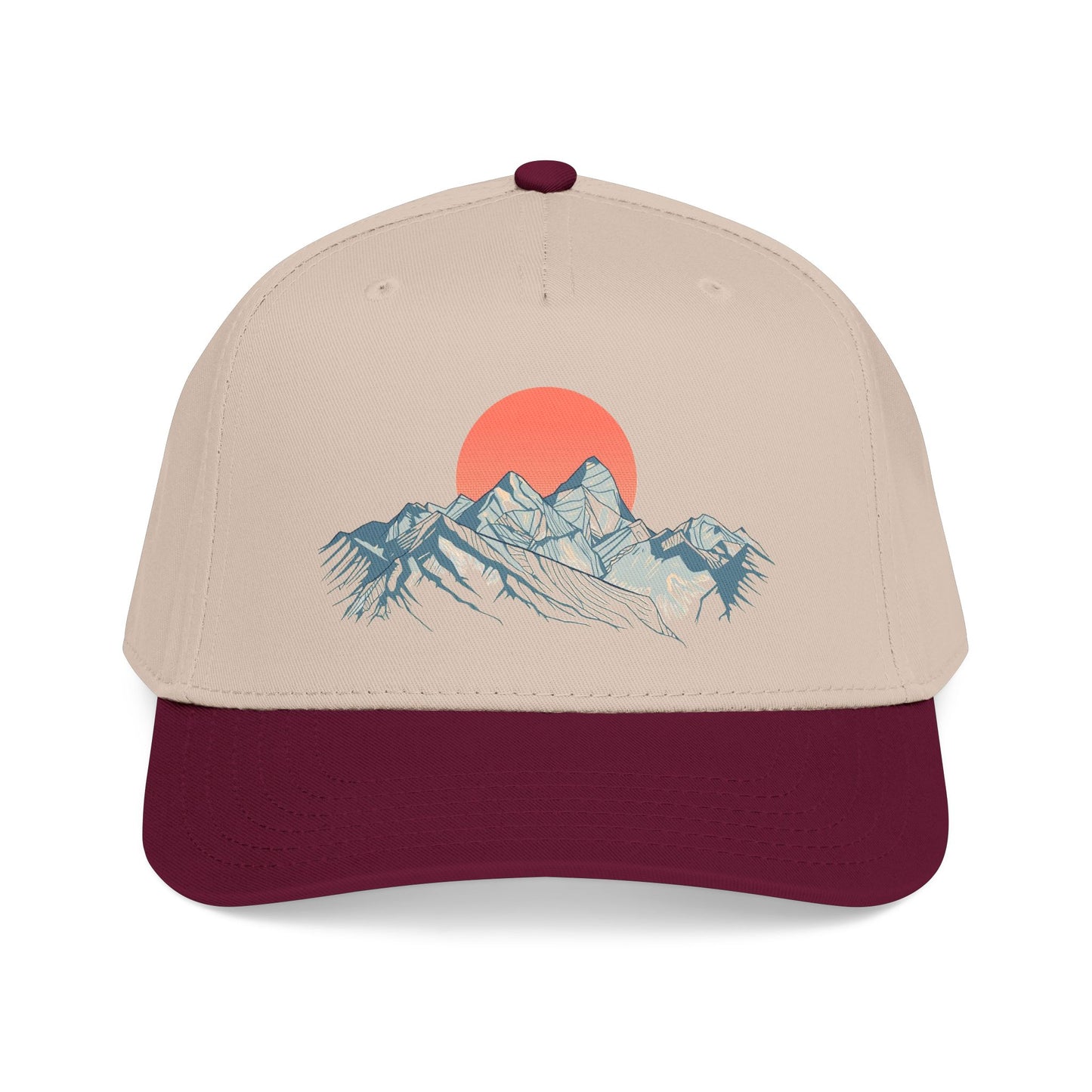 Frosted Mountain Lines – Minimalist Outdoor Shirt