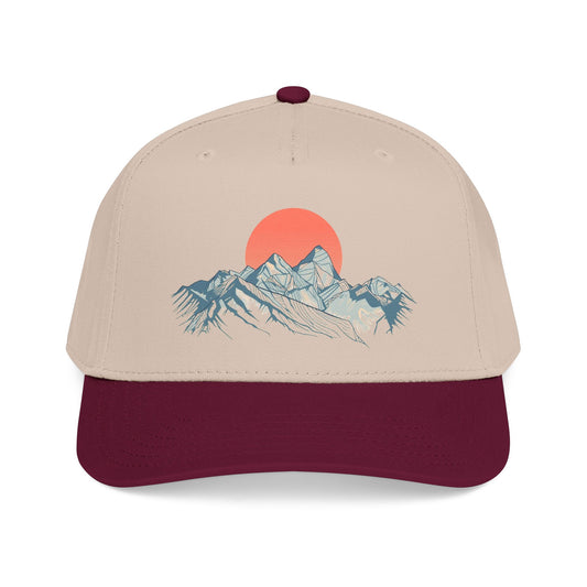 Frosted Mountain Lines – Minimalist Outdoor Shirt