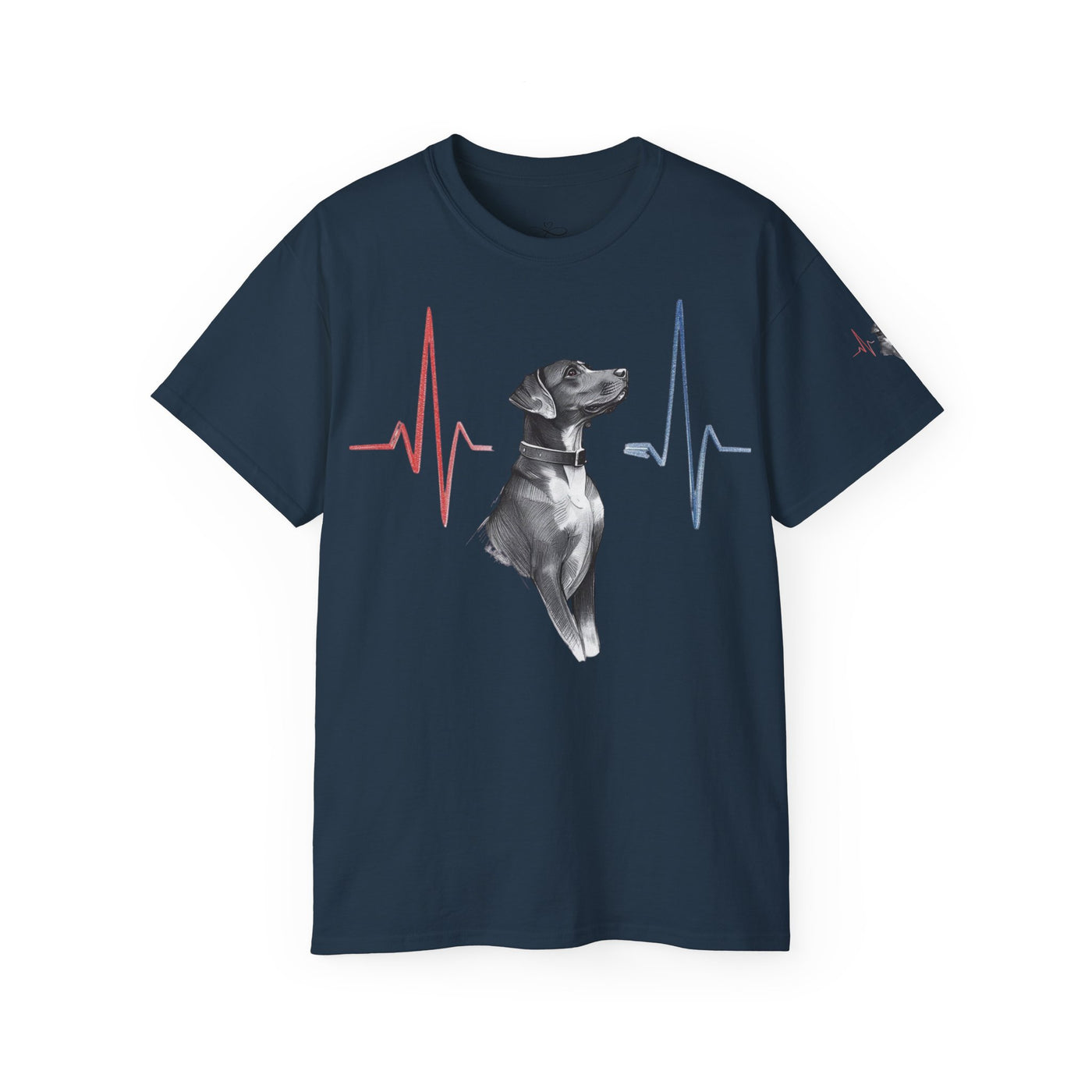Heartbeat of a Dog Unisex Tee, Dog Lover Gift, Pet Memorial Shirt, Animal Rescue Fundraiser, Dog Themed Tee