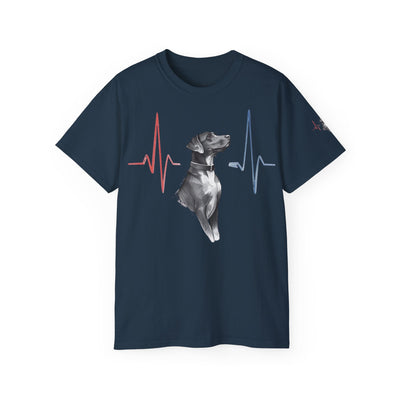 Heartbeat of a Dog Unisex Tee, Dog Lover Gift, Pet Memorial Shirt, Animal Rescue Fundraiser, Dog Themed Tee