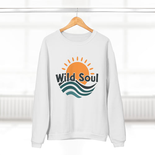Wild Soul Unisex Crew Neck Sweatshirt, Cozy Relaxation Apparel, Perfect for Beach Lovers, Gift for Friends, Inspirational Gift